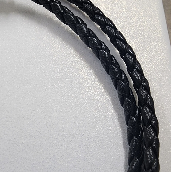 Pandora Moments Double Black Leather BraceletSterling silver - Picture 10 of 10